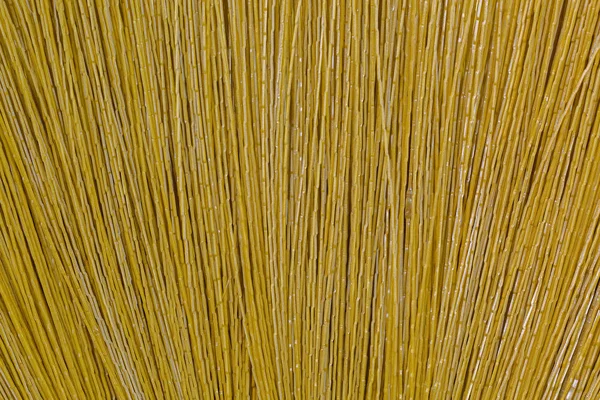 Texture of new clean broom made of synthetic Nylon fiber