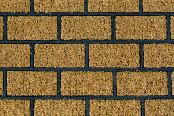 Outdoor shoe scraper, doormat made of coconut fiber. Natural carper rug mat — Stock Photo, Image
