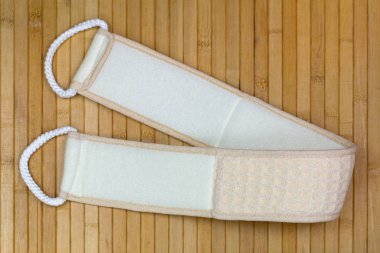Peeling cilt duş sırasında ovmak için yumuşak havlu askısı ovma geri
