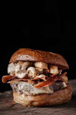 Yemekler için gurme burger.