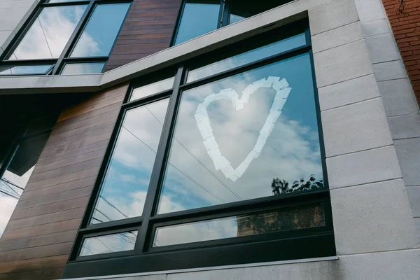 Hoboken Usa May 12Th 2020 Sign Residential Building Window Spreading — Stock Photo, Image