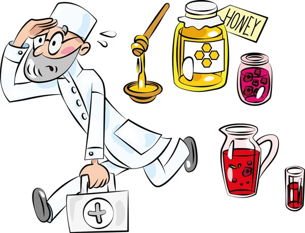 Doktor aceleyle hastanın yardımına koşar.