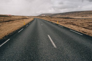 İzlanda'da dağ yolları