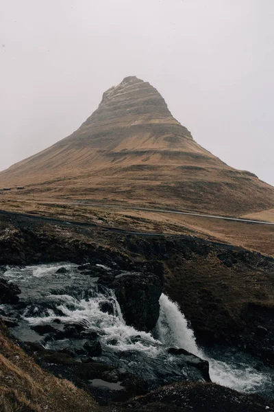 Kirkjufell Montagne Église Situé Dans Ouest Islande — Photo