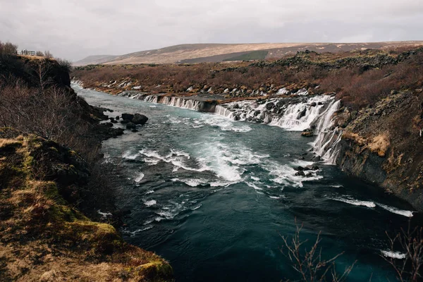 Hrynfossar Reihe Kleiner Wasserfälle — Stockfoto