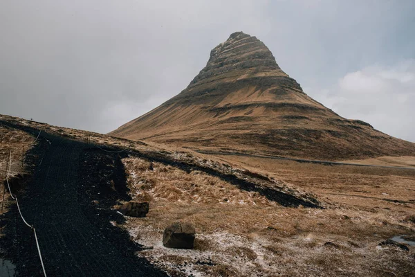 Kirkjufell Montagne Église Situé Dans Ouest Islande — Photo