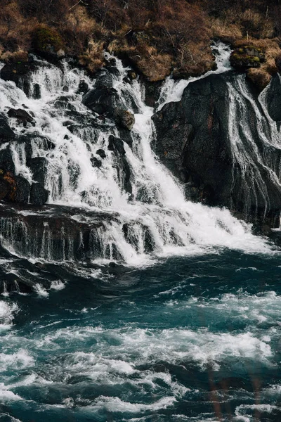 Ряд Малых Водопадов Гринфоссара — стоковое фото