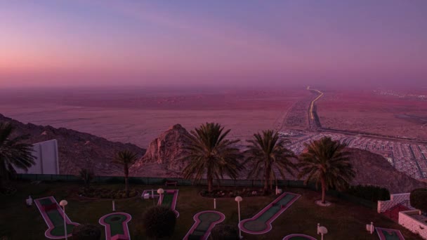 Jebel Hafeet Al Ain Skyline Timelapse 2. — Video