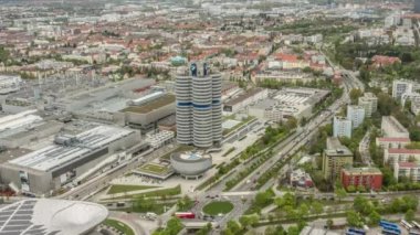BMW fabrikası ve müzesinin hava görüntüsü zaman çizelgesi