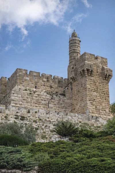 Fortification medieval walls of Jerusalem — Stock Photo, Image