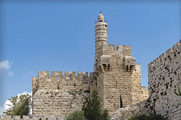 Fortification medieval walls of Jerusalem — Stock Photo, Image