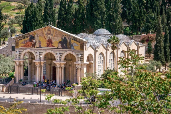Iglesia de todos los Pueblos, en el Monte de los Olivos, Jerusalén —  Fotos de Stock