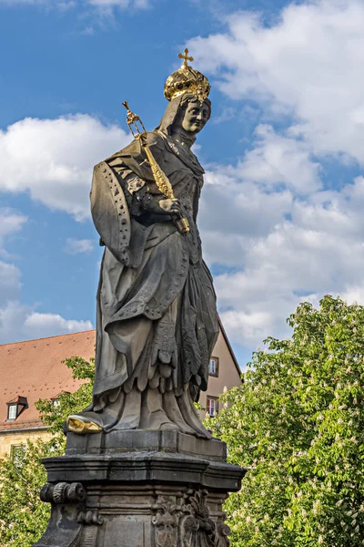 Estátua de Bamberg Imperatriz Kunigunda, Alemanha — Fotografia de Stock
