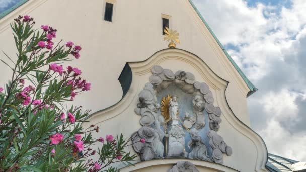 Vista Della Cappella Gnaden Altoettura Bavaria Germania — Video Stock