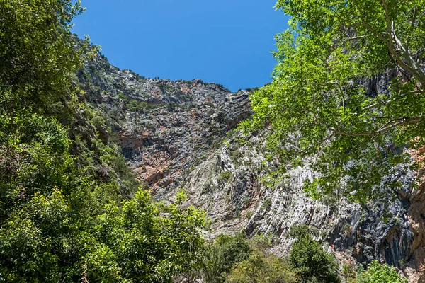 Bellezza paesaggio naturale di montagne rocciose del Toro in Turchia Antal Immagini Stock Royalty Free