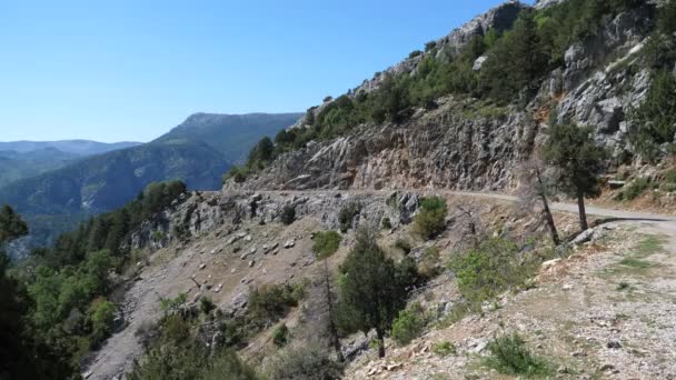 Skönhet Natur Landskap Taurusbergen Rock Turkiet Antalya — Stockvideo