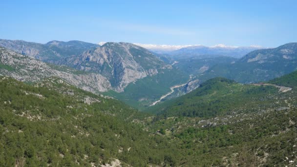 Türkiye Antalya Kaya Torosların Güzellik Doğa Manzara — Stok video