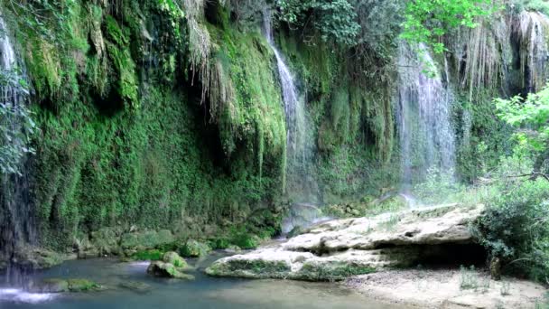 Waterfall Duden Antalya Turkey — Stock Video