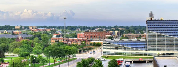 Panoramic View South Bend Indiana Usa 로열티 프리 스톡 사진