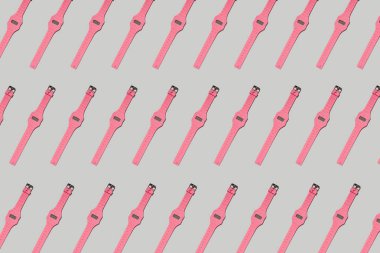 Parlak renk pembe el saatler