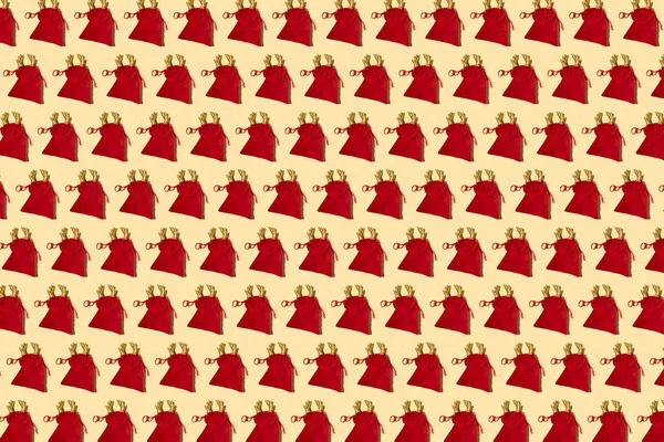 Santa zakken patroon — Stockfoto