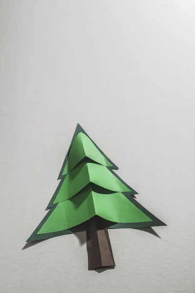Різдвяна ялинка з паперу — стокове фото