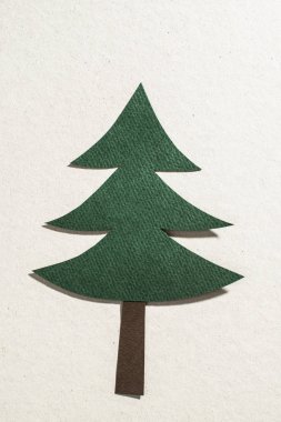 Kağıttan yapılmış Noel ağacı