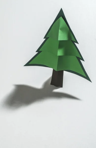 Різдвяна ялинка з паперу — стокове фото