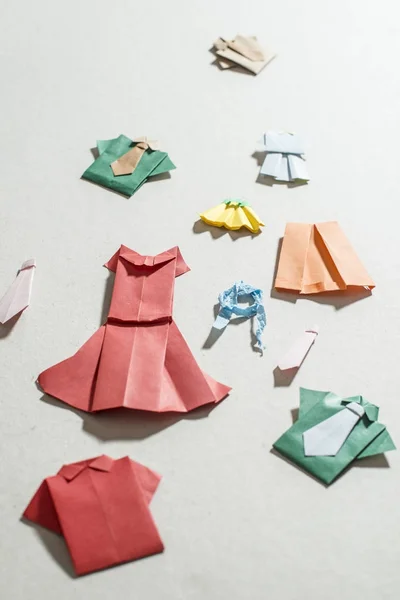 Many clothes origami.