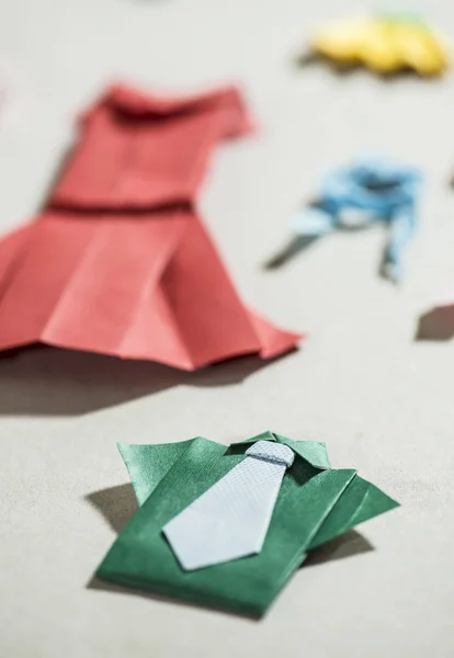 Many clothes origami.