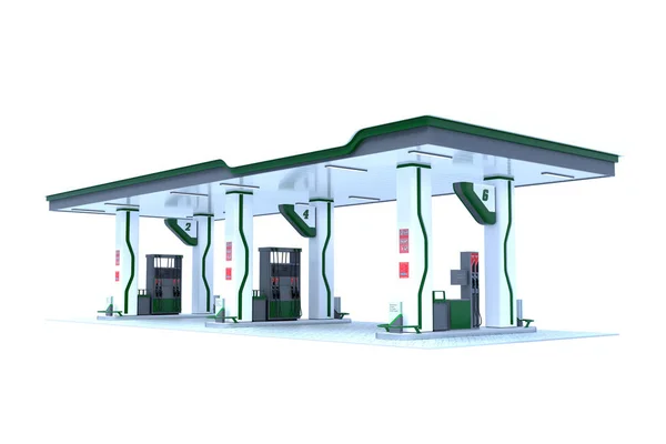 Canopy Gasolinera Render —  Fotos de Stock