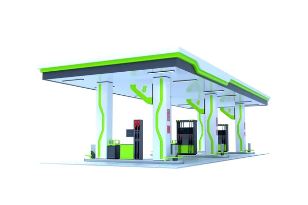 Canopy Gasolinera Render —  Fotos de Stock