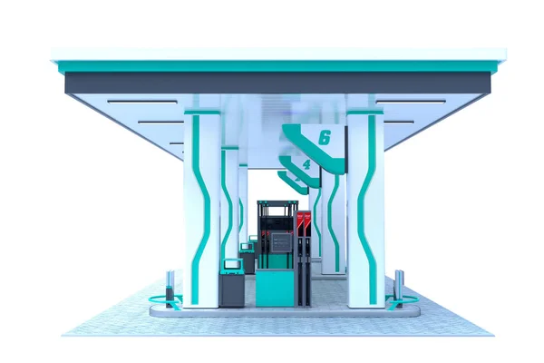 Benzinestation Luifel Renderen — Stockfoto