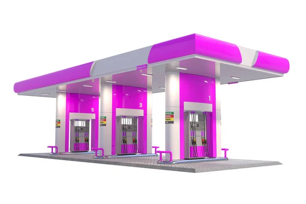 Canopy Gasolinera Render —  Fotos de Stock