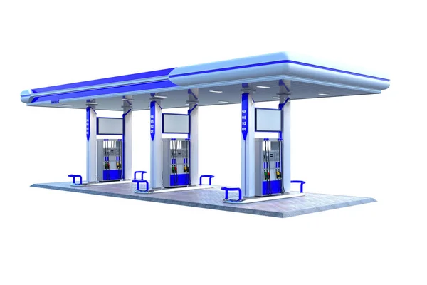 Gas Petrol Station Canopy — Stock Photo, Image