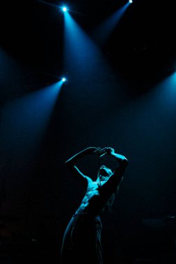 KYIV, UKRAINE - 12 Eylül 2010: GogolFest festivalinde Tricky canlı yayın