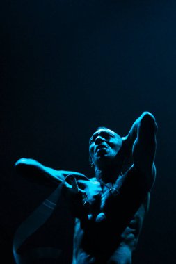 KYIV, UKRAINE - 12 Eylül 2010: GogolFest festivalinde Tricky canlı yayın