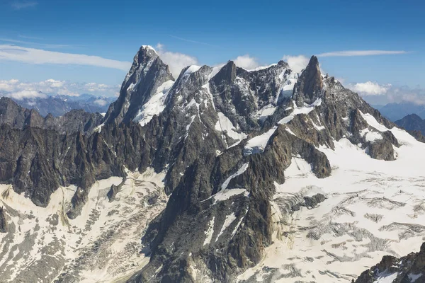Grand Jorasses Massif Von Der Aiguille Midi Chamonix Mont Blanc — Stockfoto