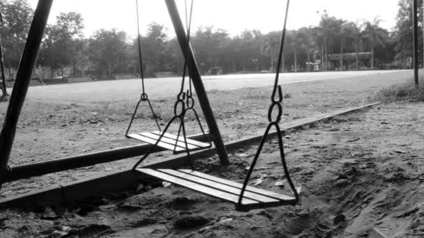 black swing set