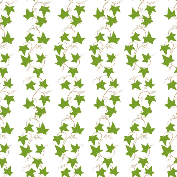 Girasole Con Foglie Verdi Stile Piatto Isolato Sfondo Bianco Illustrazione — Vettoriale Stock