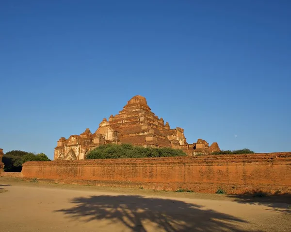 Zřícenina Chrámu Dhammayangyi Největšího Chrámového Komplexu Bagan Světového Dědictví — Stock fotografie