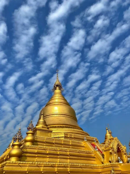 Pagoda Centru Kuthodawské Pagody Pagody Která Uchovává Největší Buddhův Skript — Stock fotografie