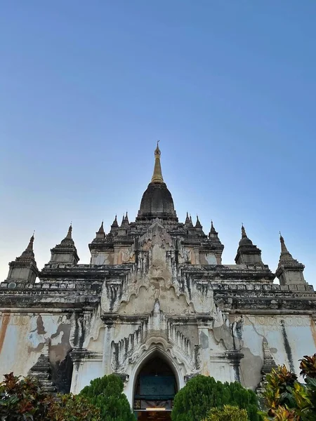 Estrutura Pagode Bagan Patrimônio Mundial Myanmar — Fotografia de Stock