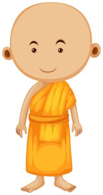 Tek başına duran Budist rahip