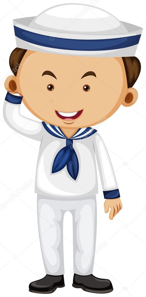 Sailor in white uniform