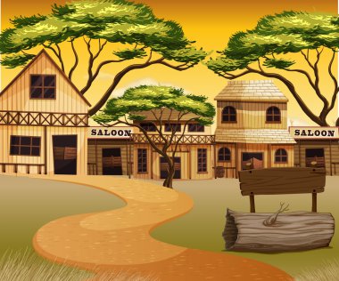 Yol ve Binalar Batı beldesi