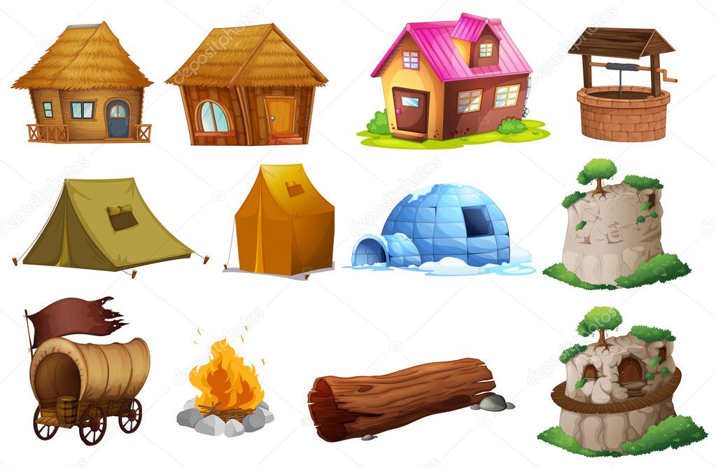 Different Types Of Accommodations Stock Vector Image By interactimages 