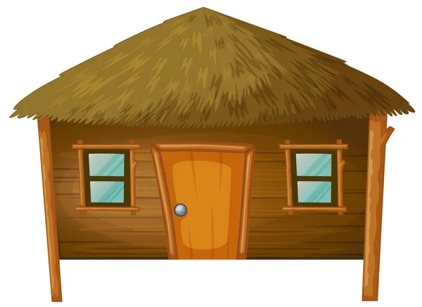 Bungalow made of woods — Stock Vector