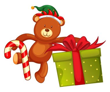 Oyuncak ayı ve Noel hediyesi