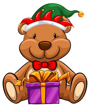 Ayı ve Hediyelik Noel Tema